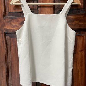 Brass getaway tank, white XS